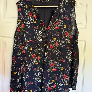 Papermoon Black Floral Top